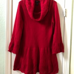 Style & Co. Red Tunic Sweater